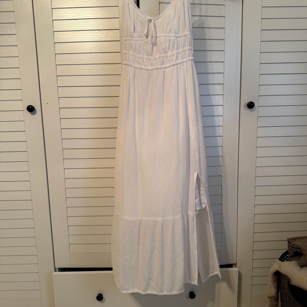 Hollister White Maxi Dress